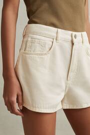 Reiss Cream Colorado Garment Dyed Shorts - Image 3 of 6