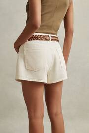 Reiss Cream Colorado Garment Dyed Shorts - Image 5 of 6