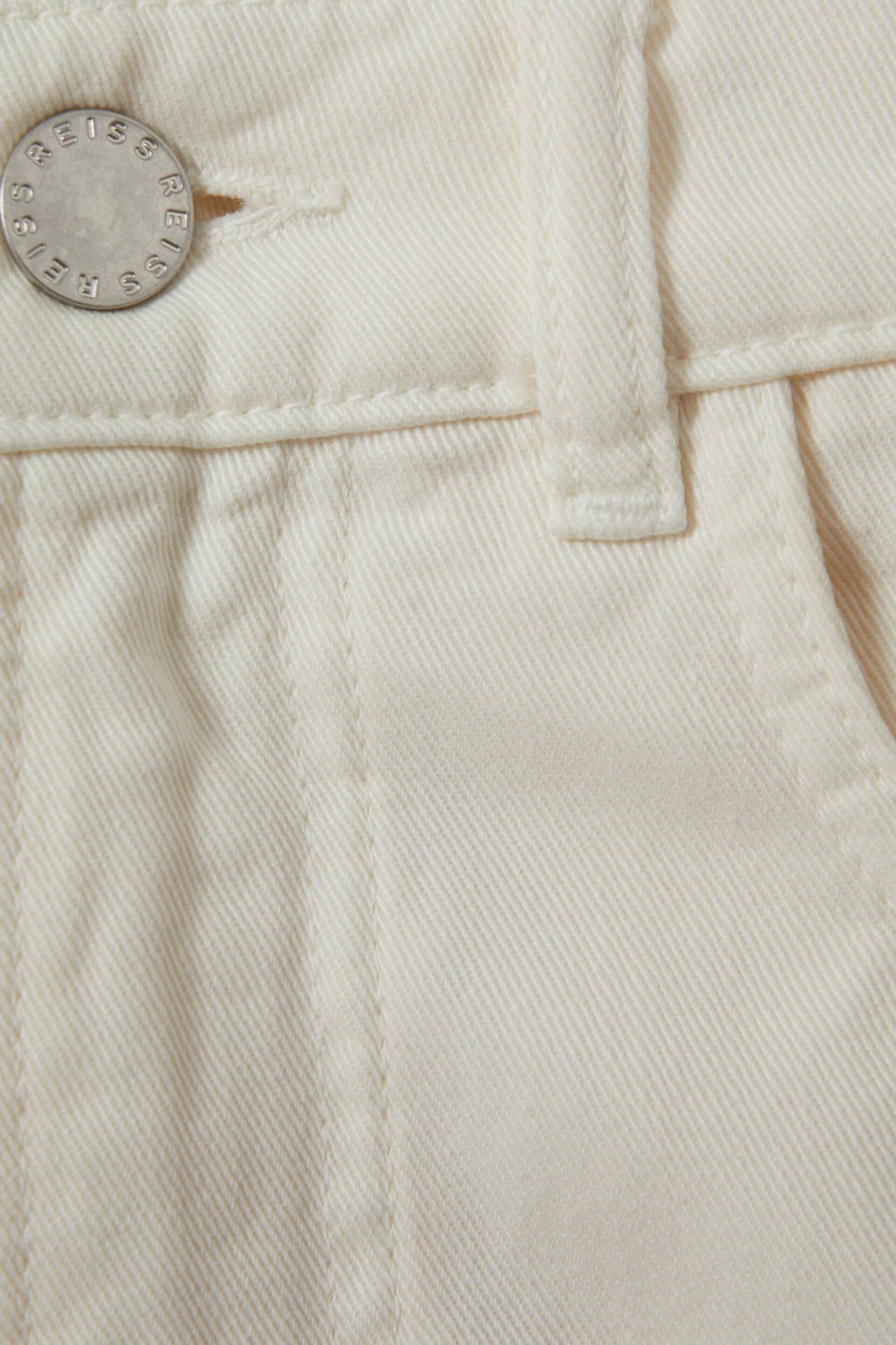 Reiss Cream Colorado Garment Dyed Shorts - Image 6 of 6