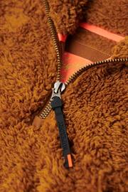 Superdry Brown Supersoft Zip Henley Jumper - Image 6 of 6