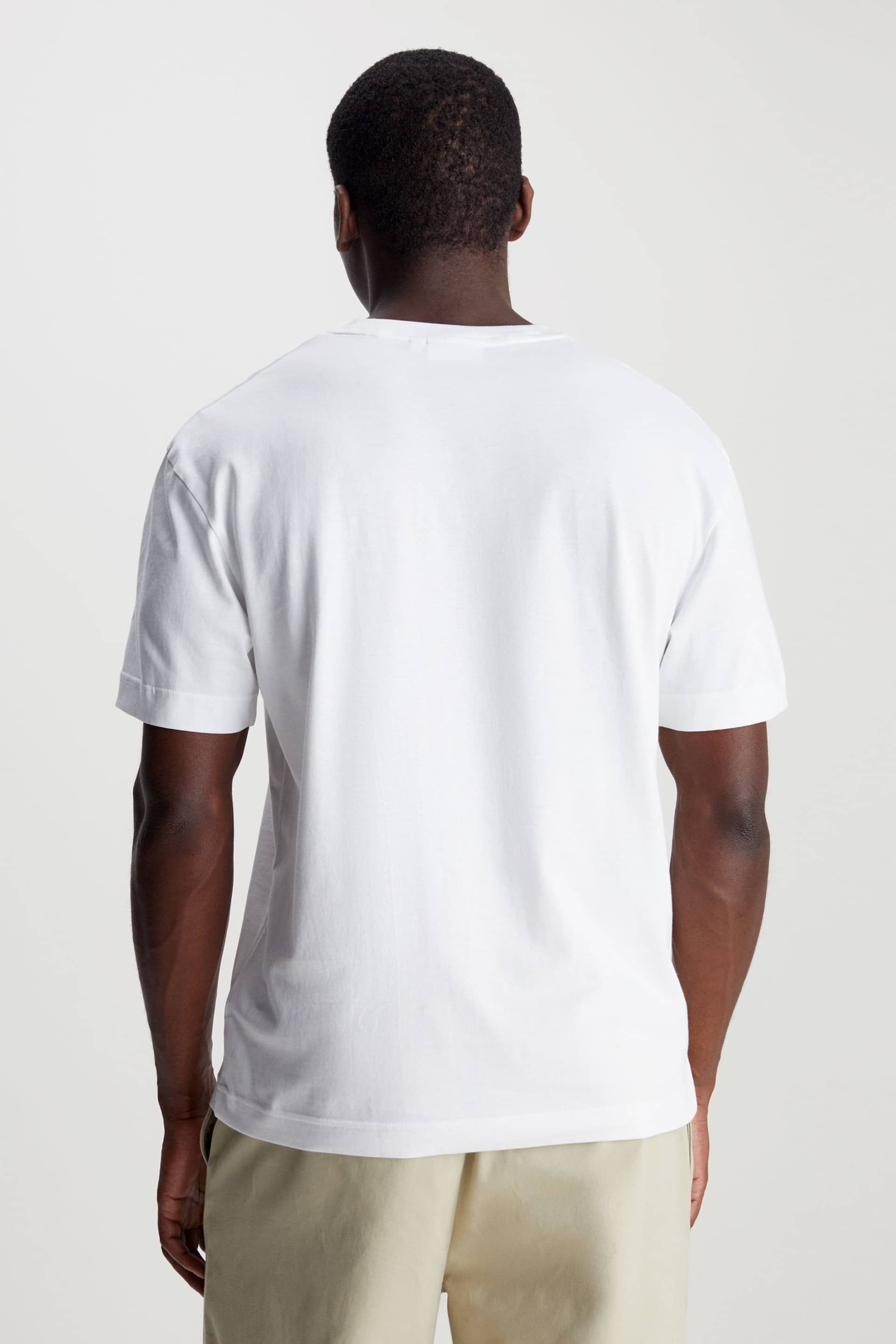 Calvin Klein White Logo T-Shirt - Image 2 of 4