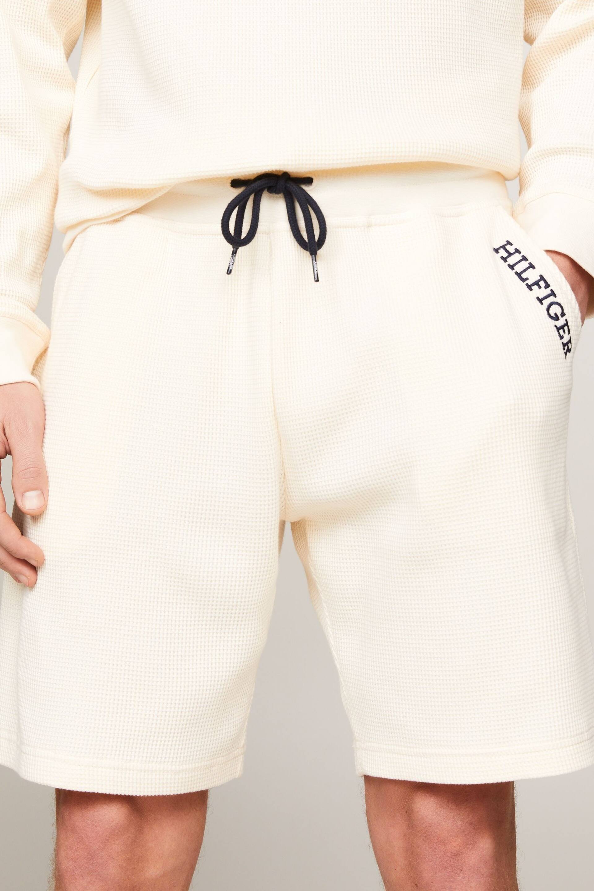 Tommy Hilfiger Cream Lounge Mesh Shorts - Image 1 of 6