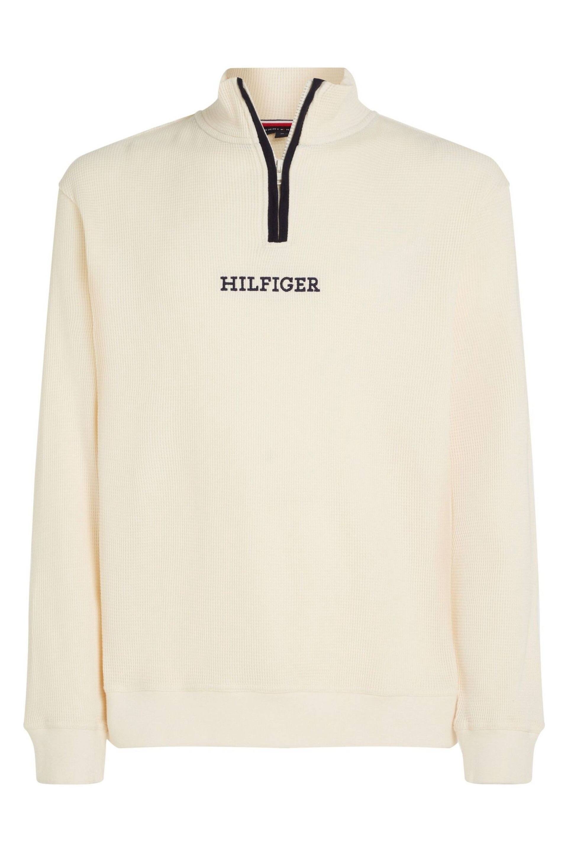 Tommy Hilfiger Cream Half Zip Sweater - Image 4 of 6