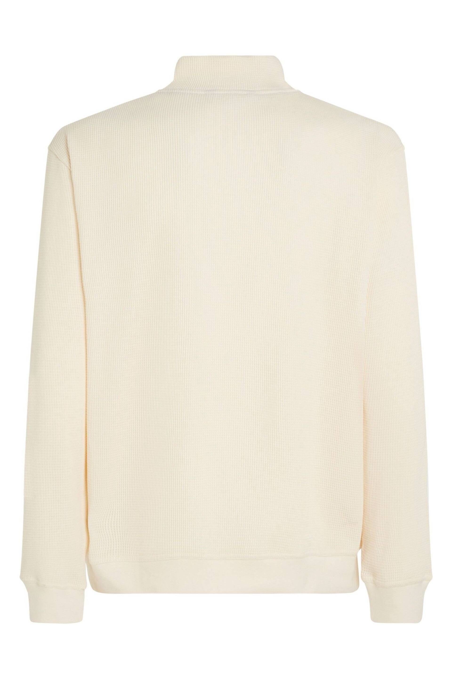 Tommy Hilfiger Cream Half Zip Sweater - Image 5 of 6