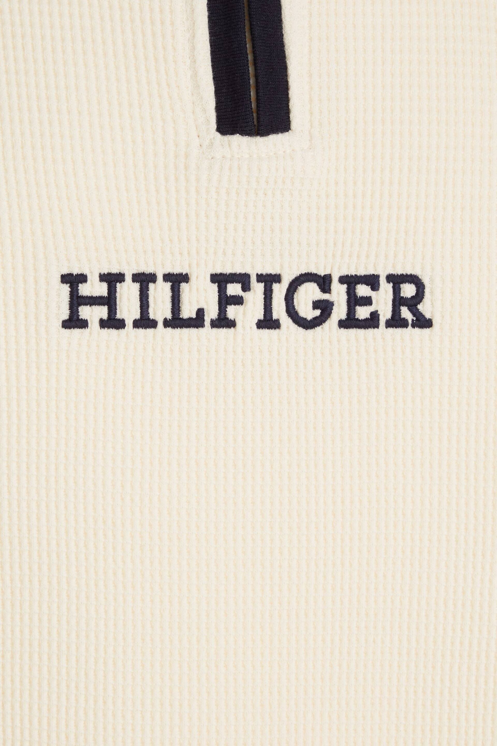 Tommy Hilfiger Cream Half Zip Sweater - Image 6 of 6