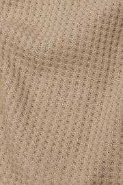 MORI Natural Organic Cotton & Bamboo Ecru Waffle Zip Up Sleepsuit - Image 2 of 2