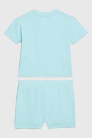 Calvin Klein Blue Monogram Logo T-Shirt Shorts Set - Image 2 of 2
