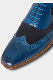 Joe Browns Blue Statement Leather Suede Brogues - Image 5 of 5