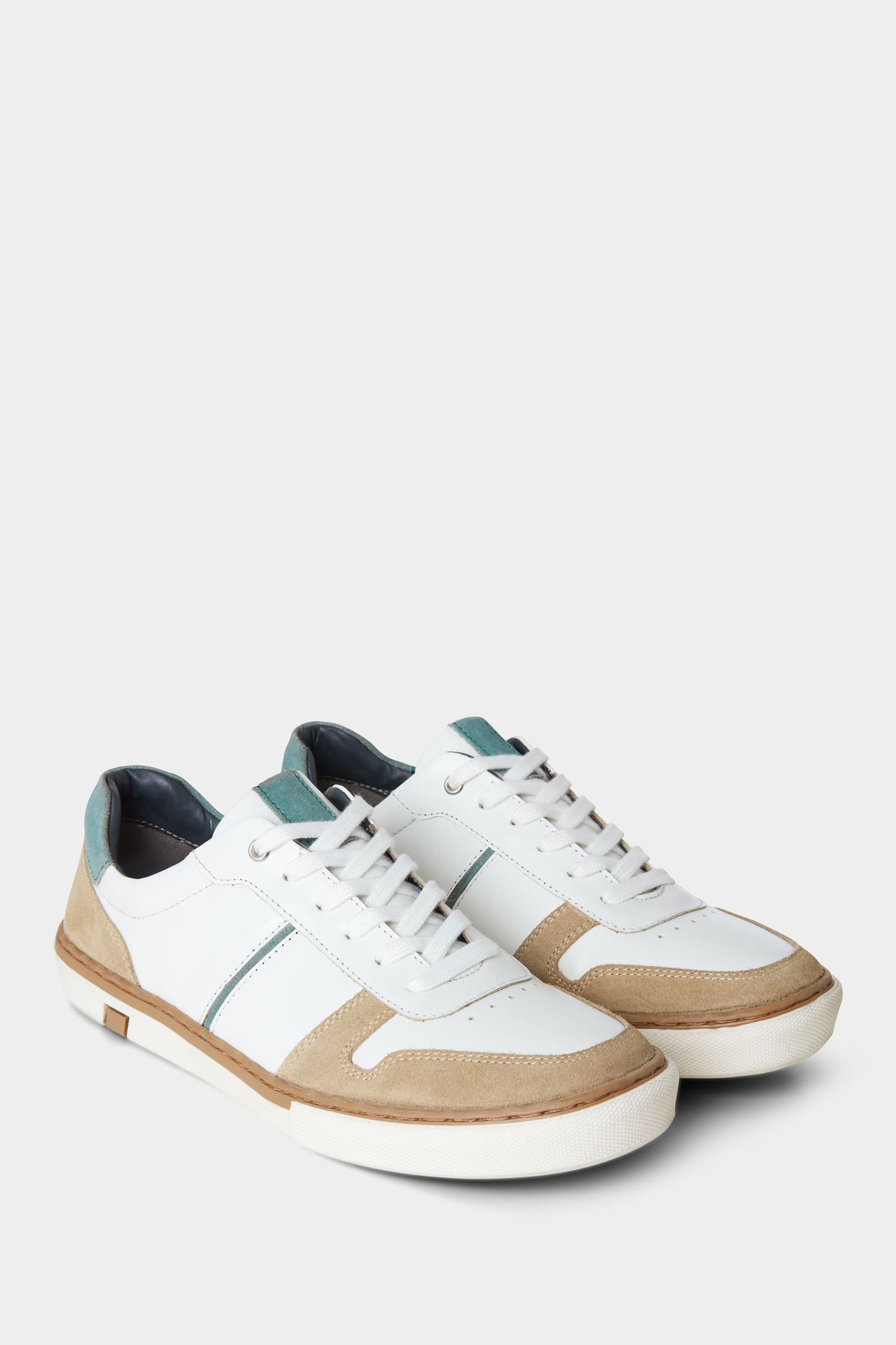 Joe Browns White Classic Leather Trainers - Image 1 of 5