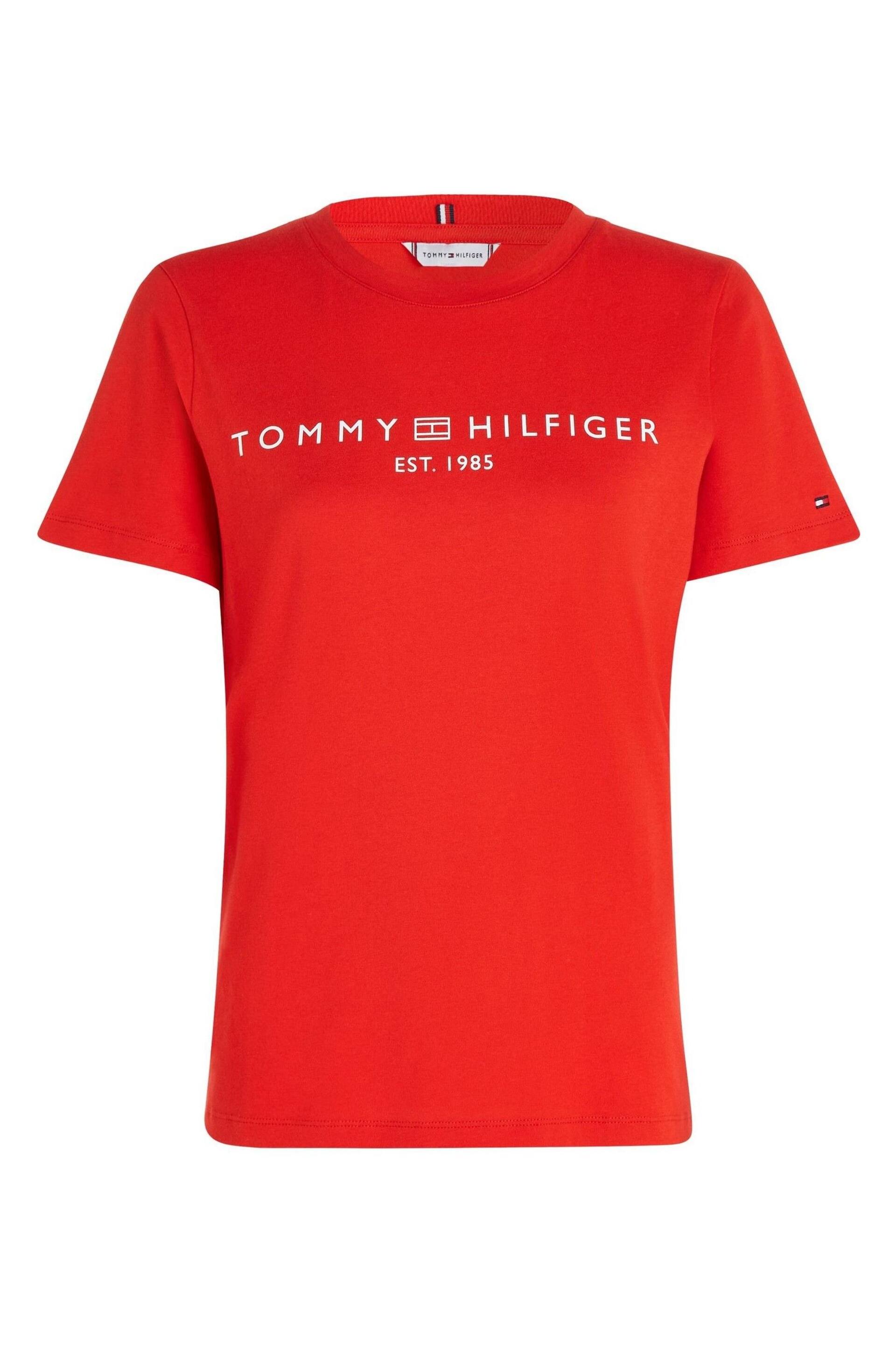 Tommy Hilfiger Red Logo T-Shirt - Image 4 of 6