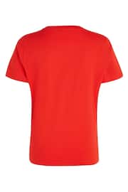 Tommy Hilfiger Red Logo T-Shirt - Image 5 of 6