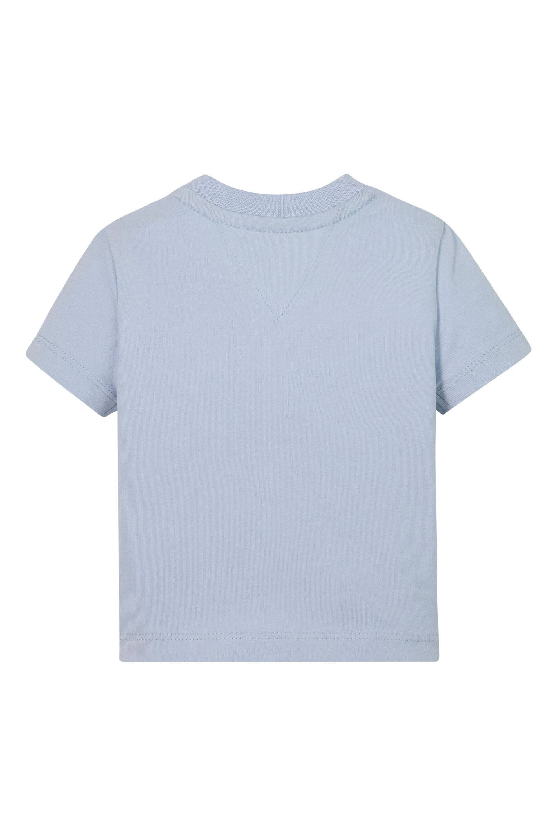 Tommy Hilfiger Baby Blue Gingham Flag T-Shirt - Image 2 of 3