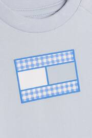 Tommy Hilfiger Baby Blue Gingham Flag T-Shirt - Image 3 of 3