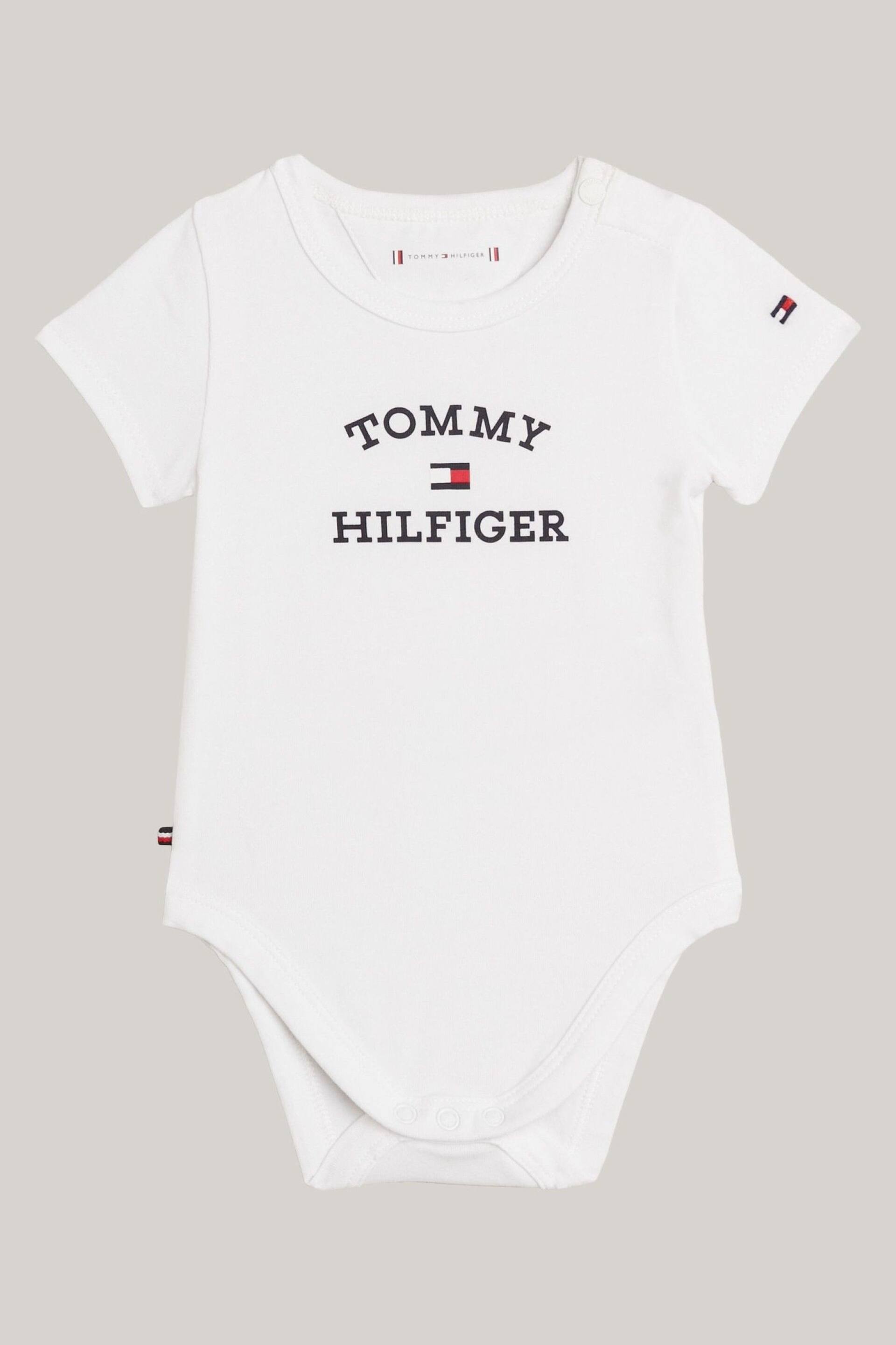 Tommy Hilfiger Baby Logo White Bodysuit - Image 1 of 3