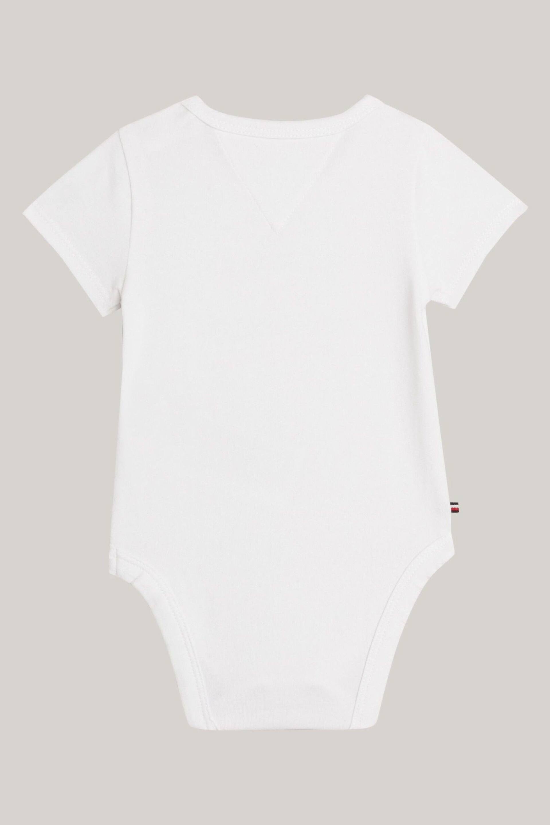 Tommy Hilfiger Baby Logo White Bodysuit - Image 2 of 3