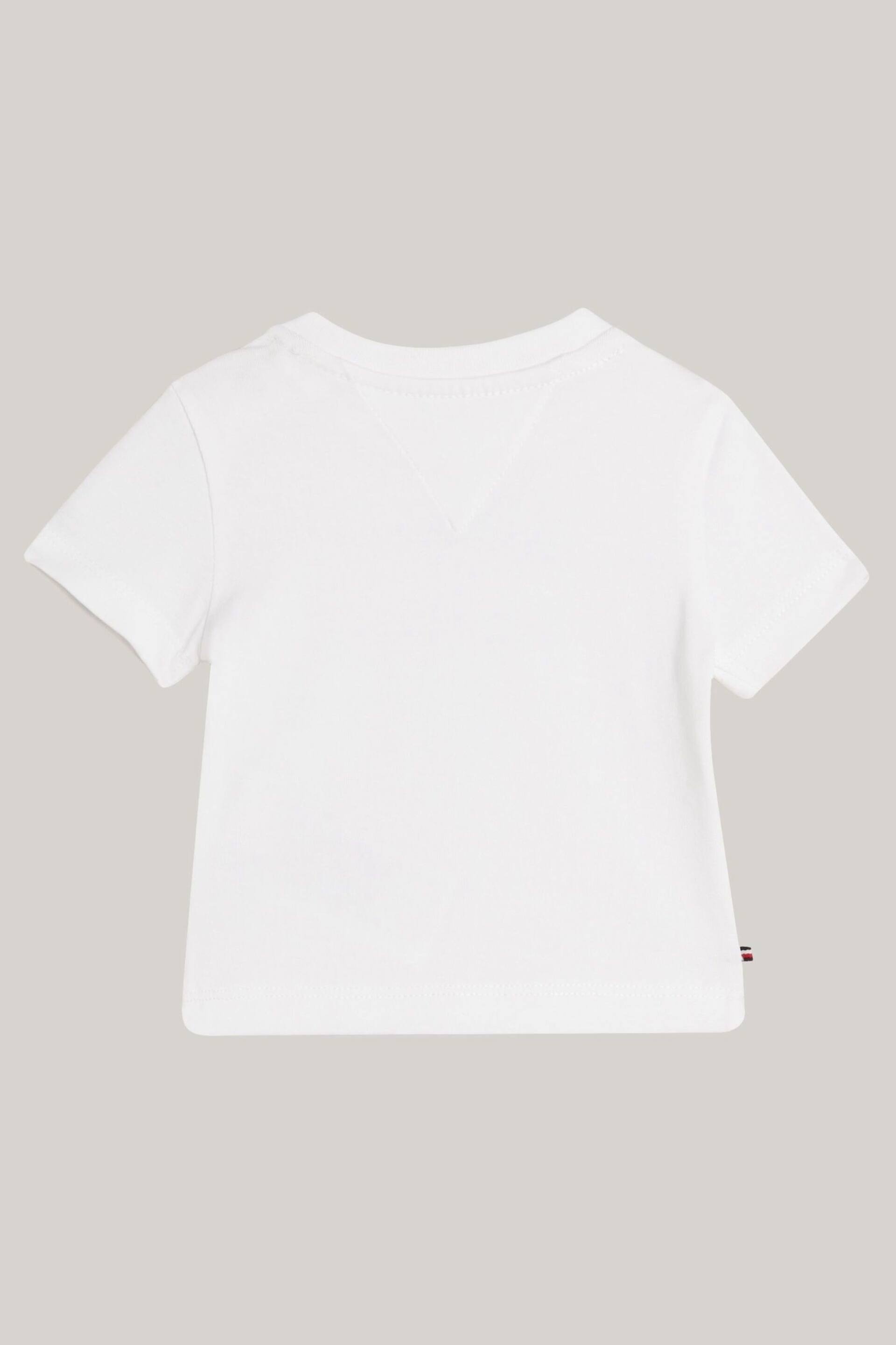 Tommy Hilfiger Baby Logo White T-Shirt - Image 2 of 3