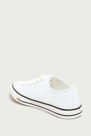 Long Tall Sally White Canvas Low Trainers - Image 3 of 5