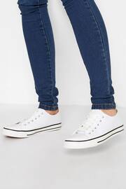 Long Tall Sally White Canvas Low Trainers - Image 5 of 5