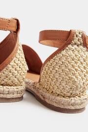 Long Tall Sally Natural Espadrille Open Toe Sandals In Standard Fit - Image 3 of 5