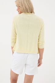 FatFace Yellow Tie Front Cardigan - Image 2 of 5