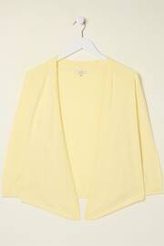 FatFace Yellow Tie Front Cardigan - Image 5 of 5