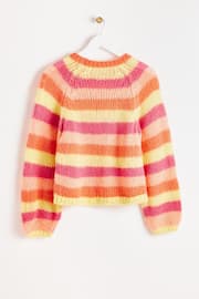Oliver Bonas Multi Striped Lofty Knitted Jumper - Image 5 of 8