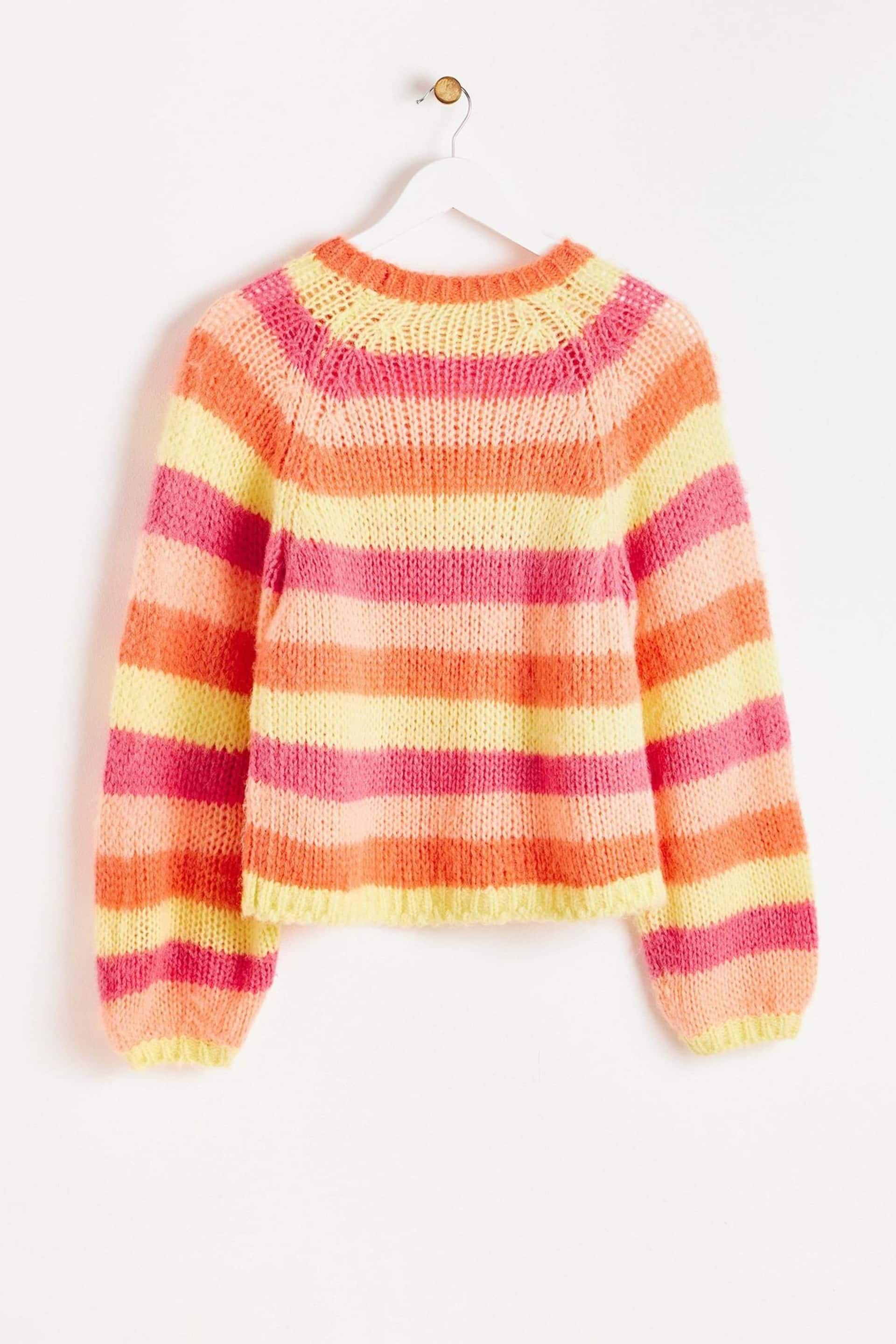 Oliver Bonas Multi Striped Lofty Knitted Jumper - Image 5 of 8