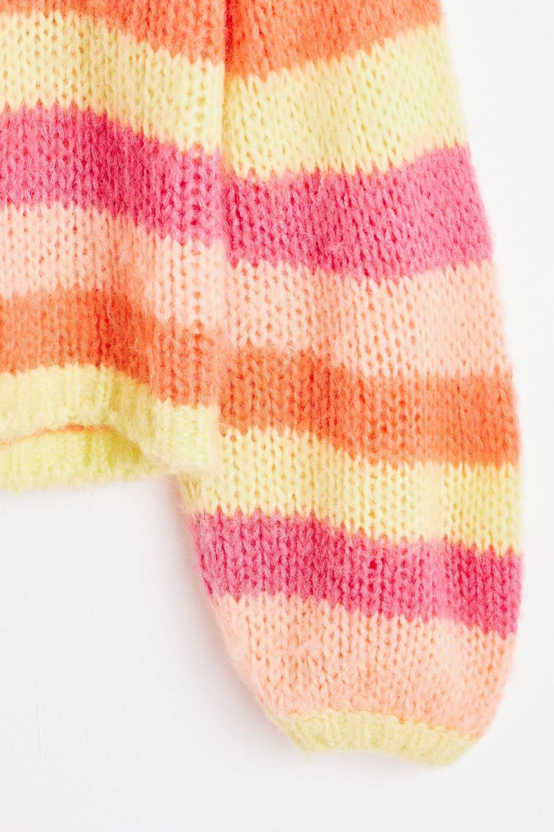 Oliver Bonas Multi Striped Lofty Knitted Jumper - Image 7 of 8