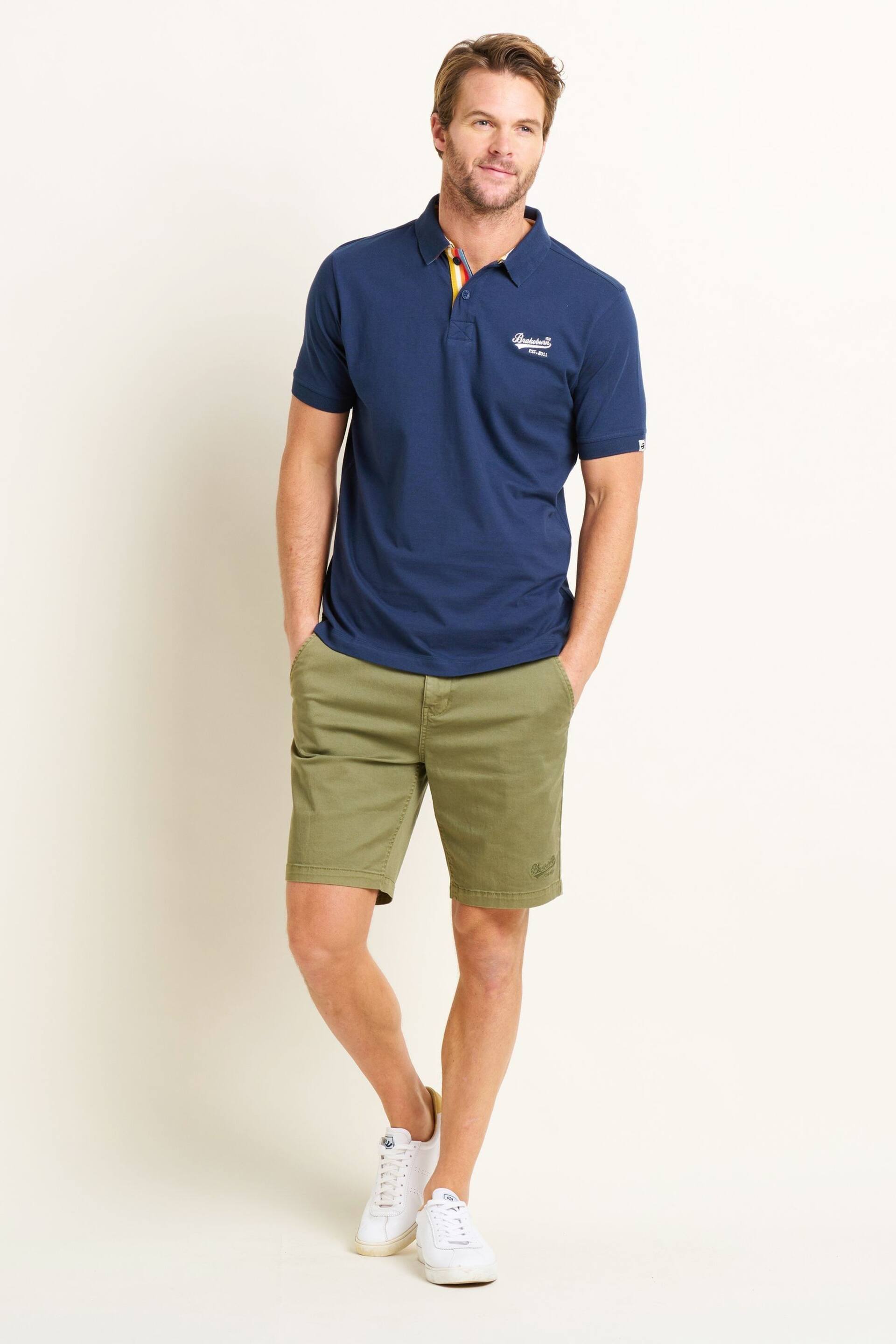 Brakeburn Blue Polo Shirt - Image 4 of 5