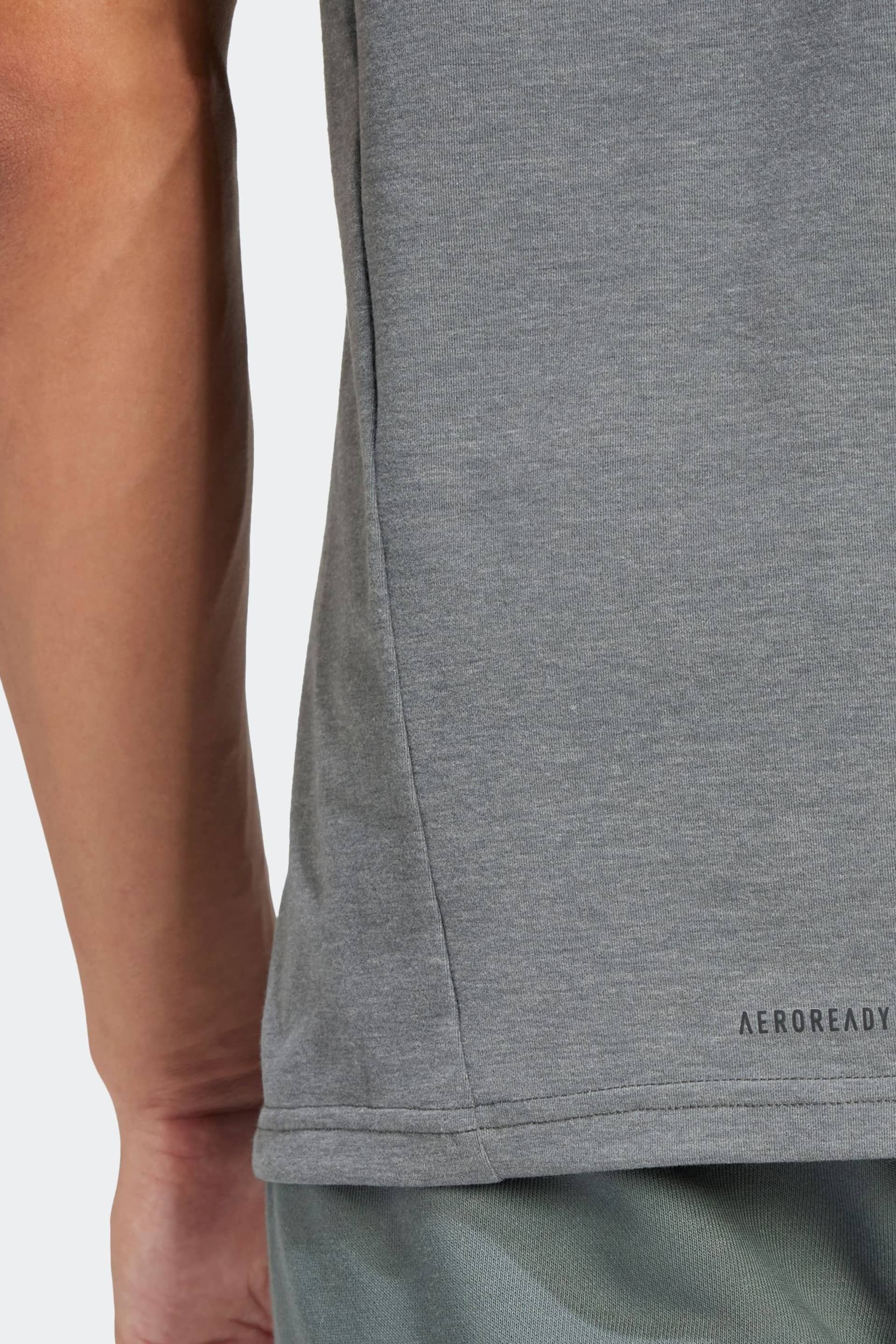 adidas Dark Grey Designed for Training Workout Tank Top - Image 6 of 7