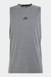 adidas Dark Grey Designed for Training Workout Tank Top - Image 7 of 7