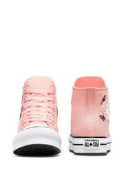 Converse Pink Butterfly Embroidered EVA Lift Youth Trainers - Image 7 of 9