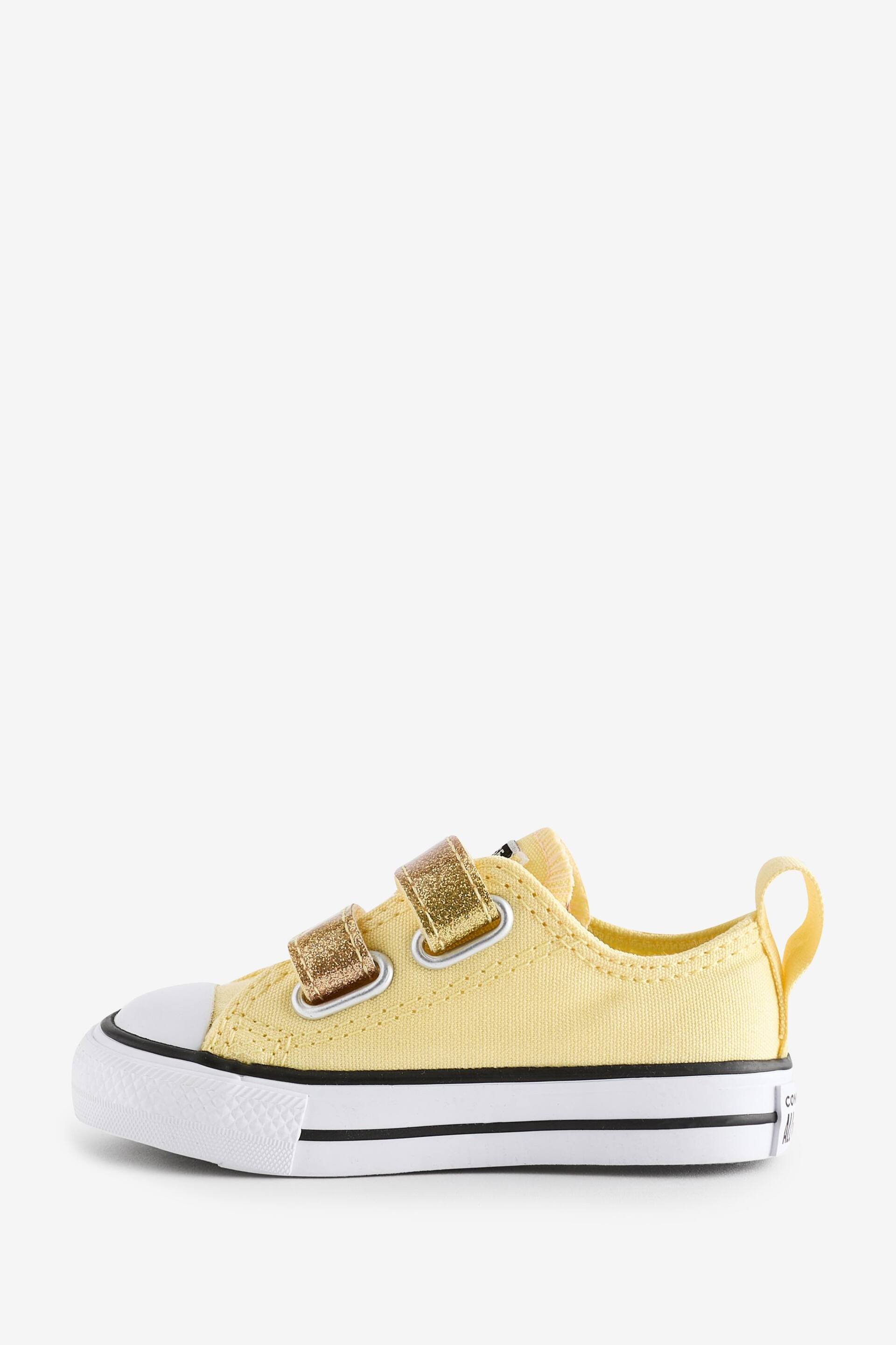Converse Yellow Lemon Infant 2V Trainers - Image 2 of 9