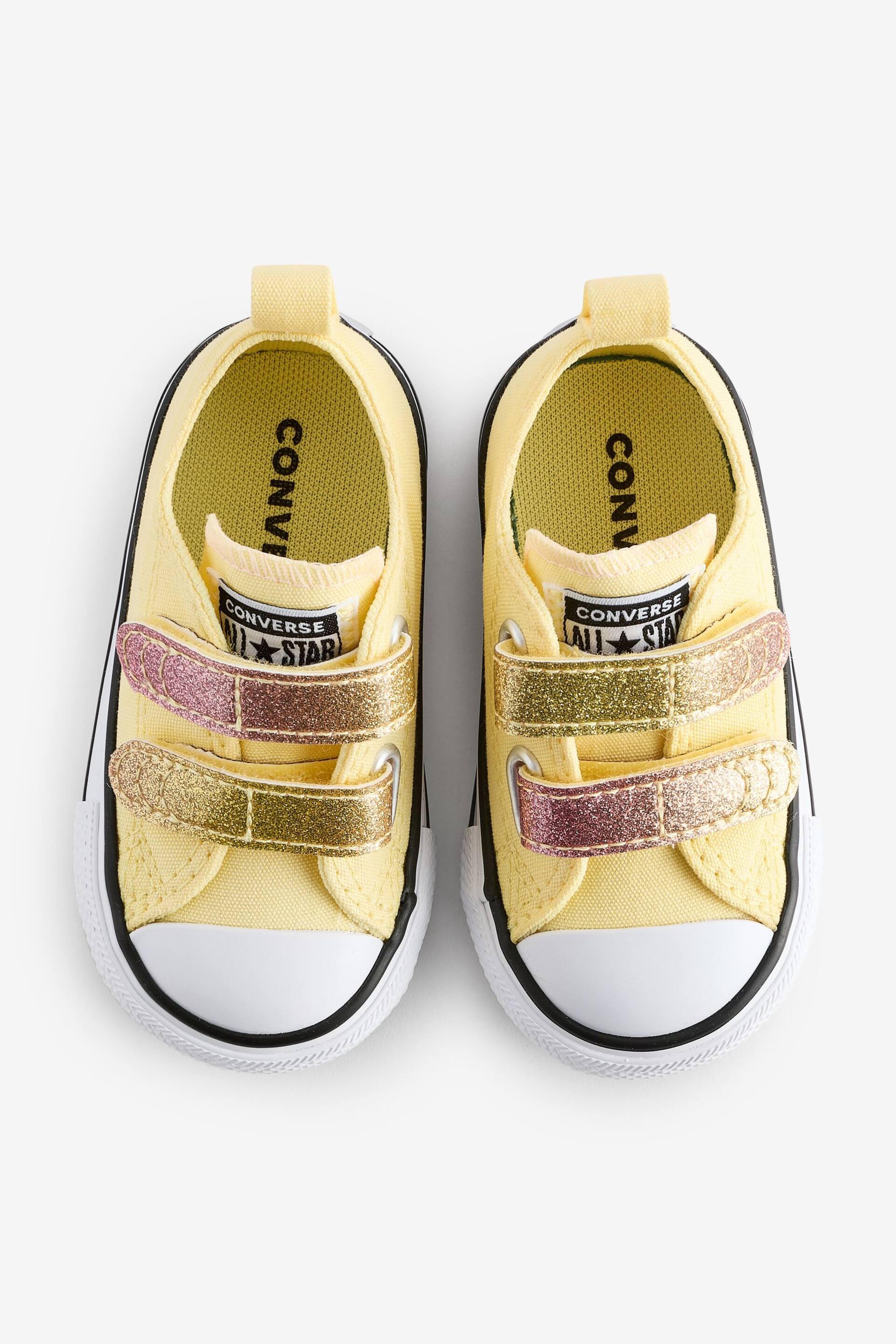 Converse Yellow Lemon Infant 2V Trainers - Image 5 of 9