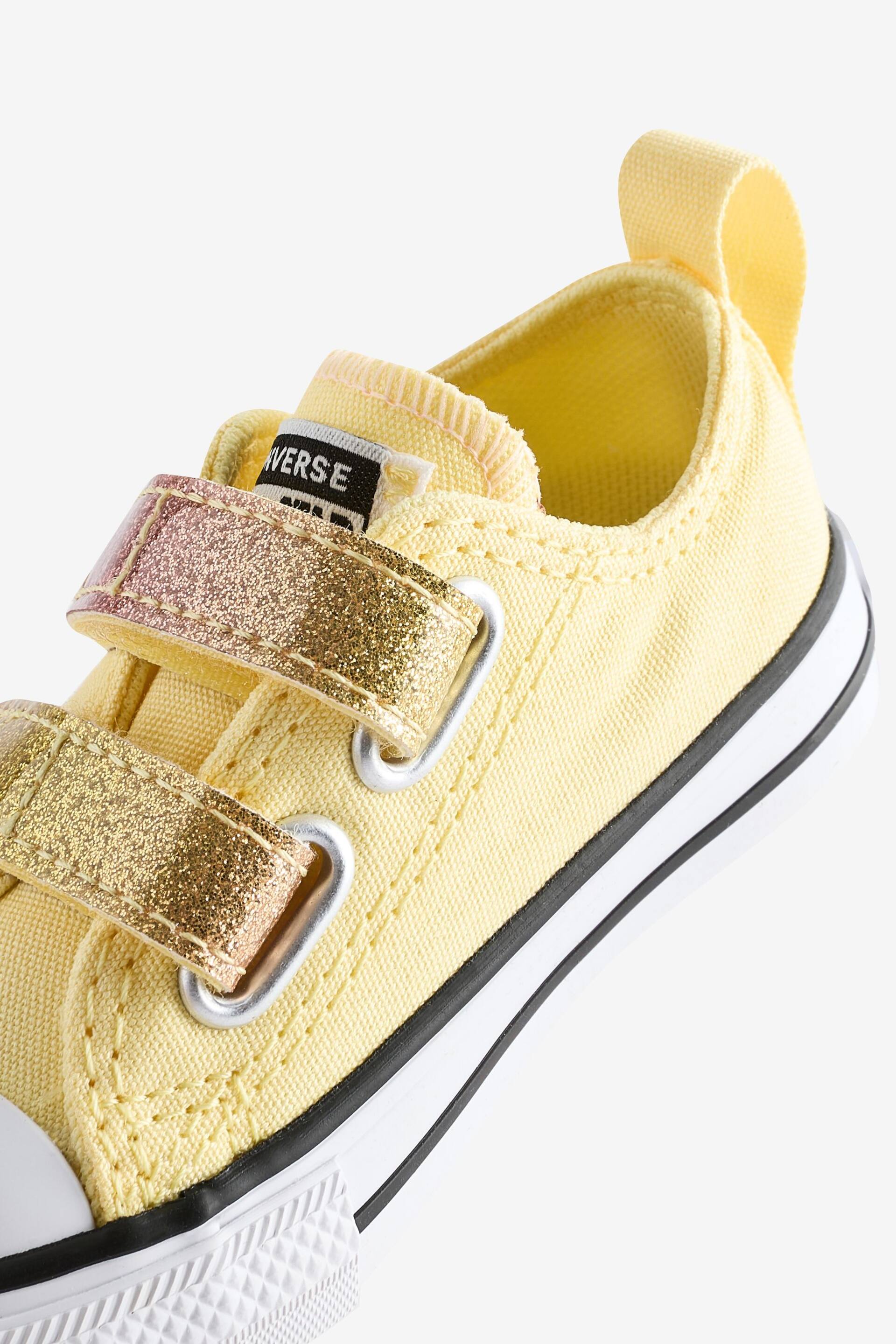 Converse Yellow Lemon Infant 2V Trainers - Image 8 of 9
