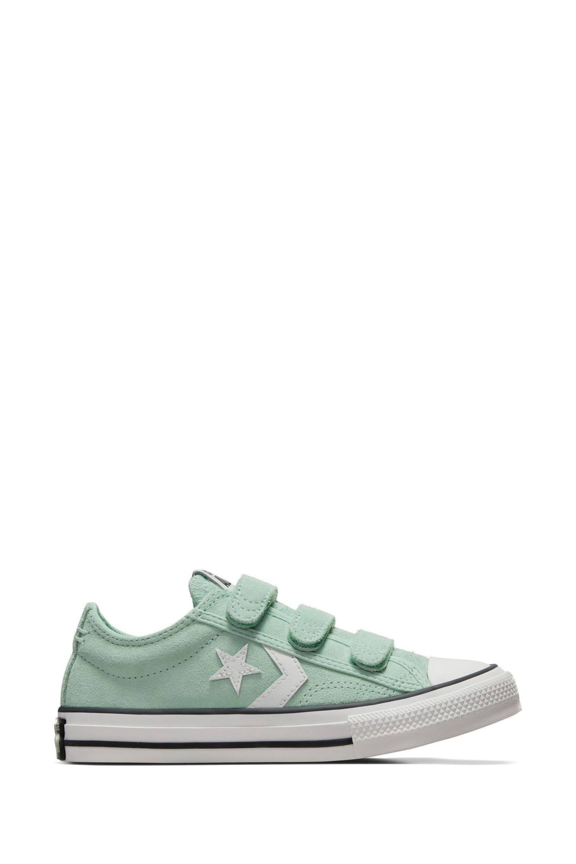 Converse Green Junior Star Player 76 3V Trainers - Image 1 of 9