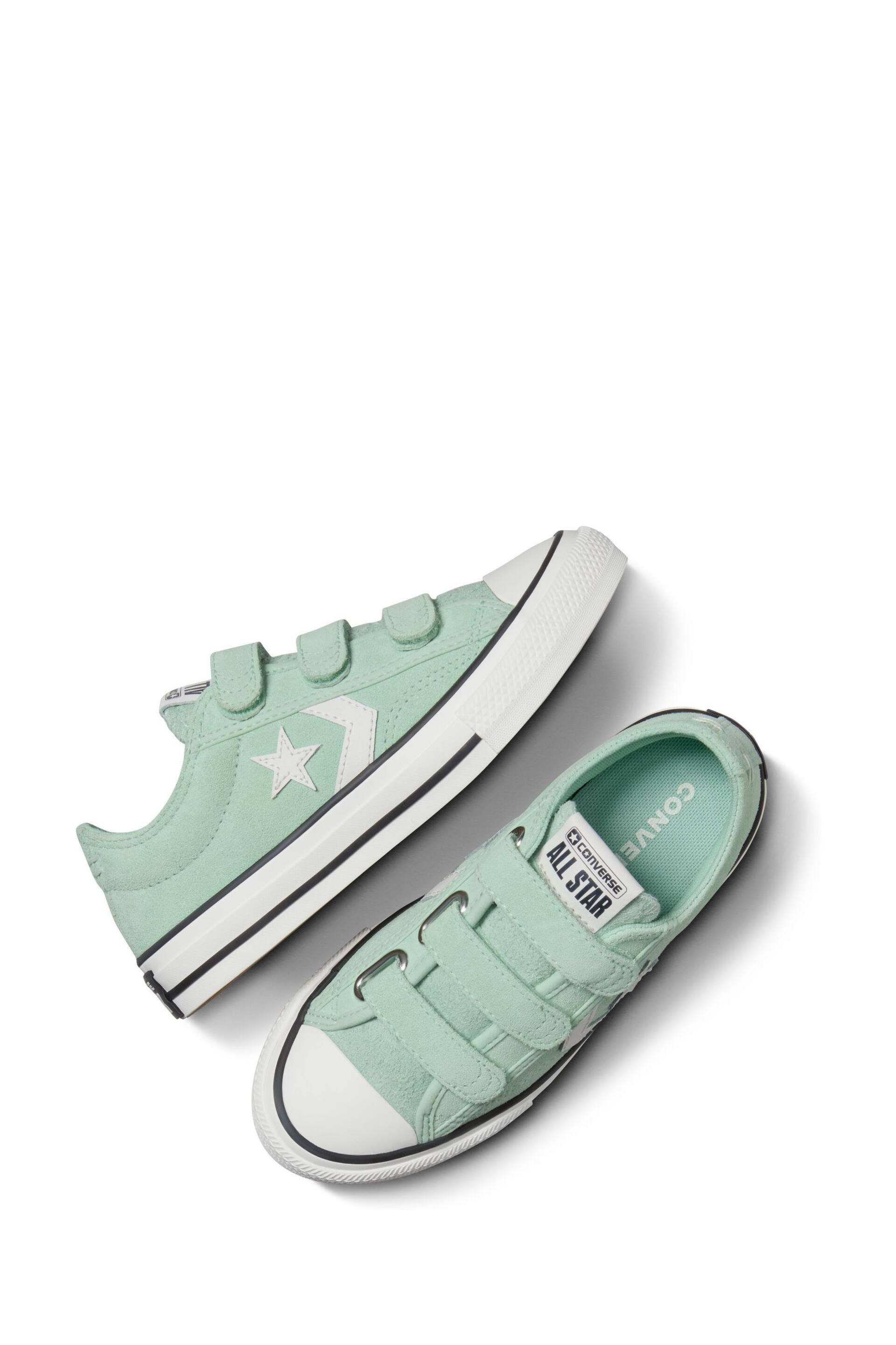 Converse Green Junior Star Player 76 3V Trainers - Image 5 of 9