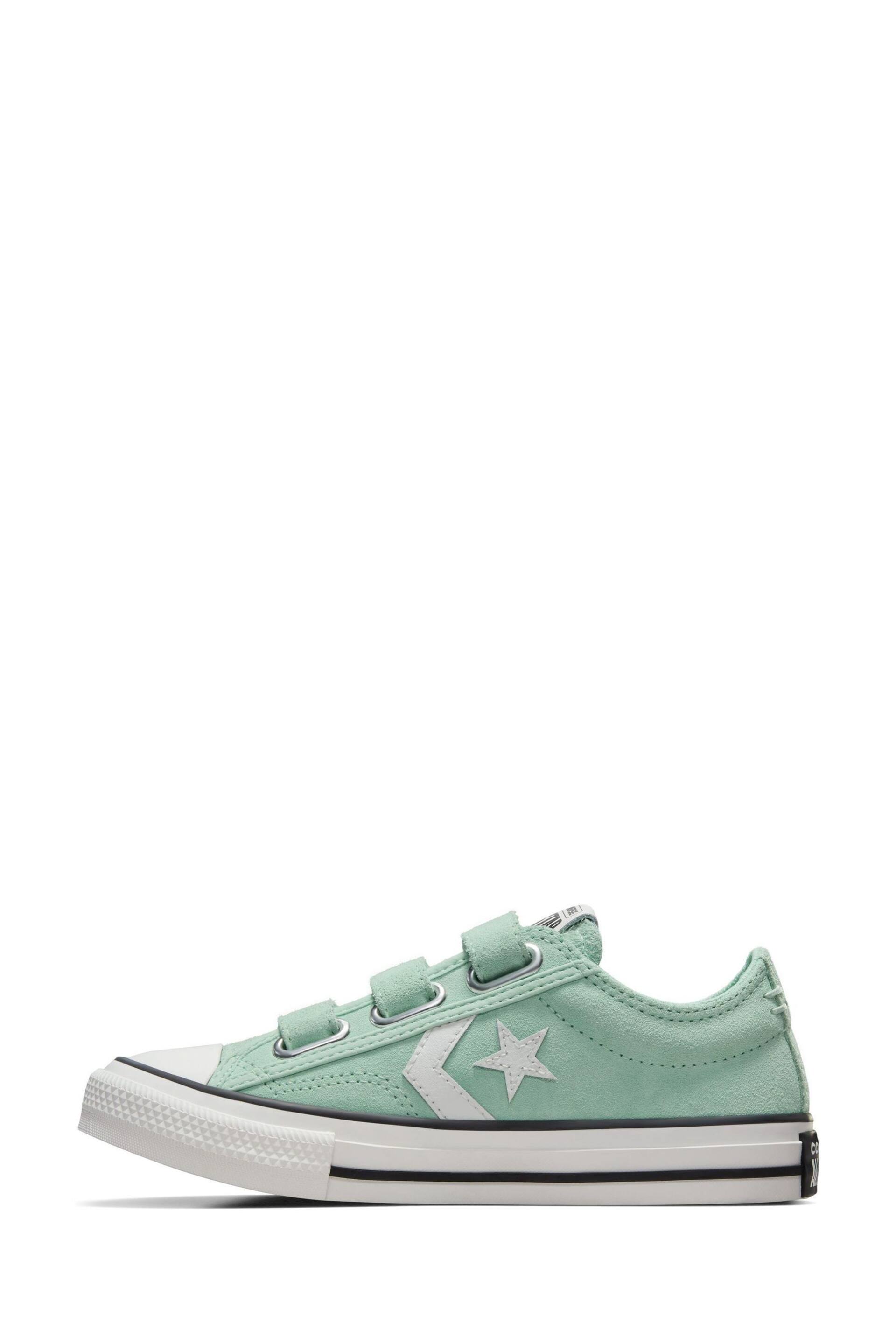 Converse Green Junior Star Player 76 3V Trainers - Image 8 of 9