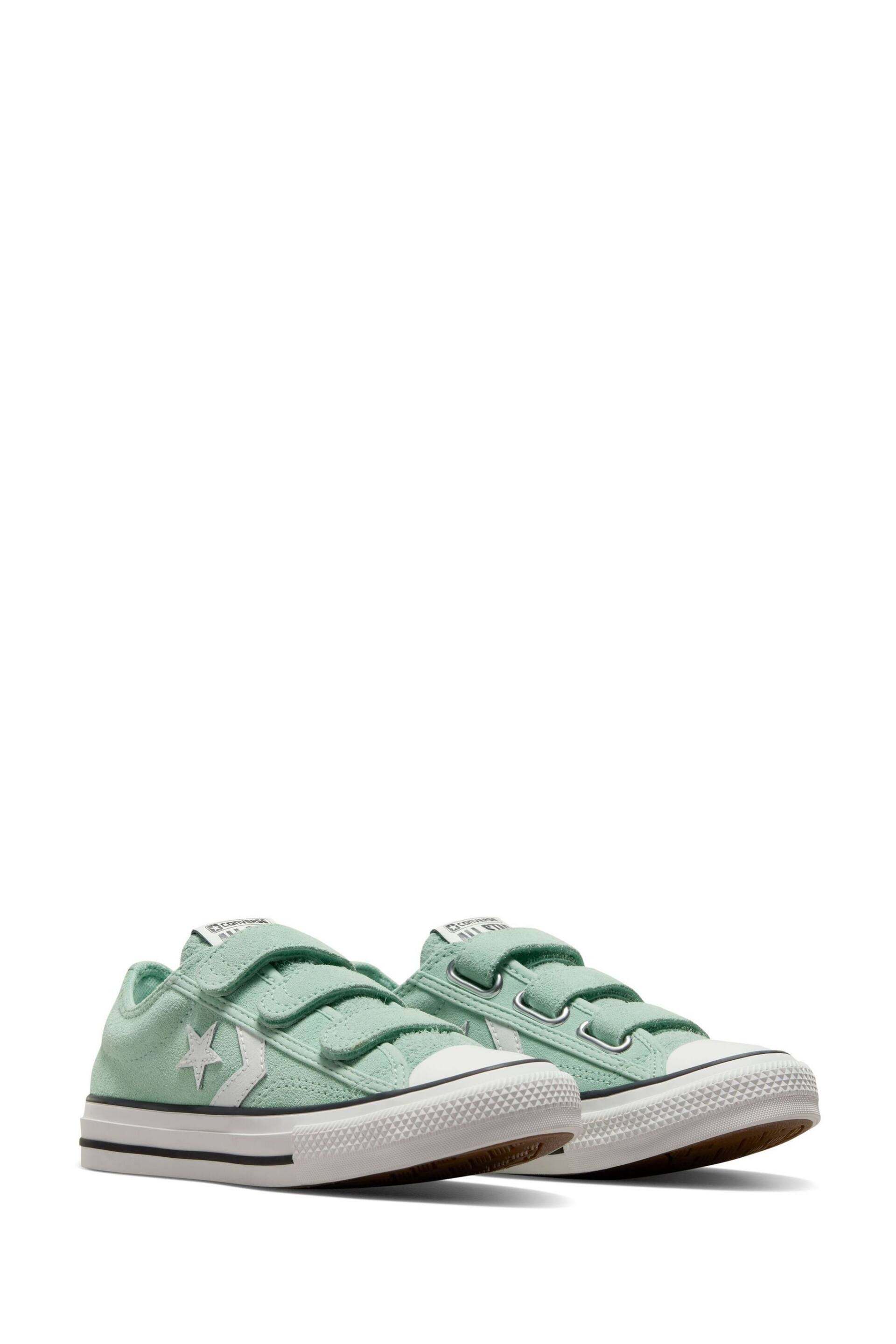 Converse Green Junior Star Player 76 3V Trainers - Image 9 of 9