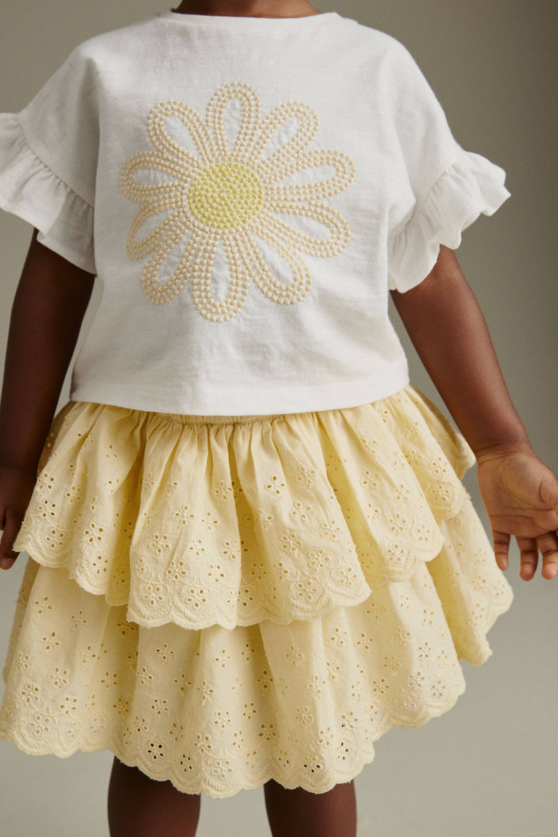 Lemon Yellow Skirt & T-Shirt Set (3mths-7yrs) - Image 4 of 7