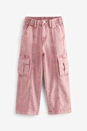 Pink Wide Leg Cargo Jeans (3-16yrs) - Image 1 of 3