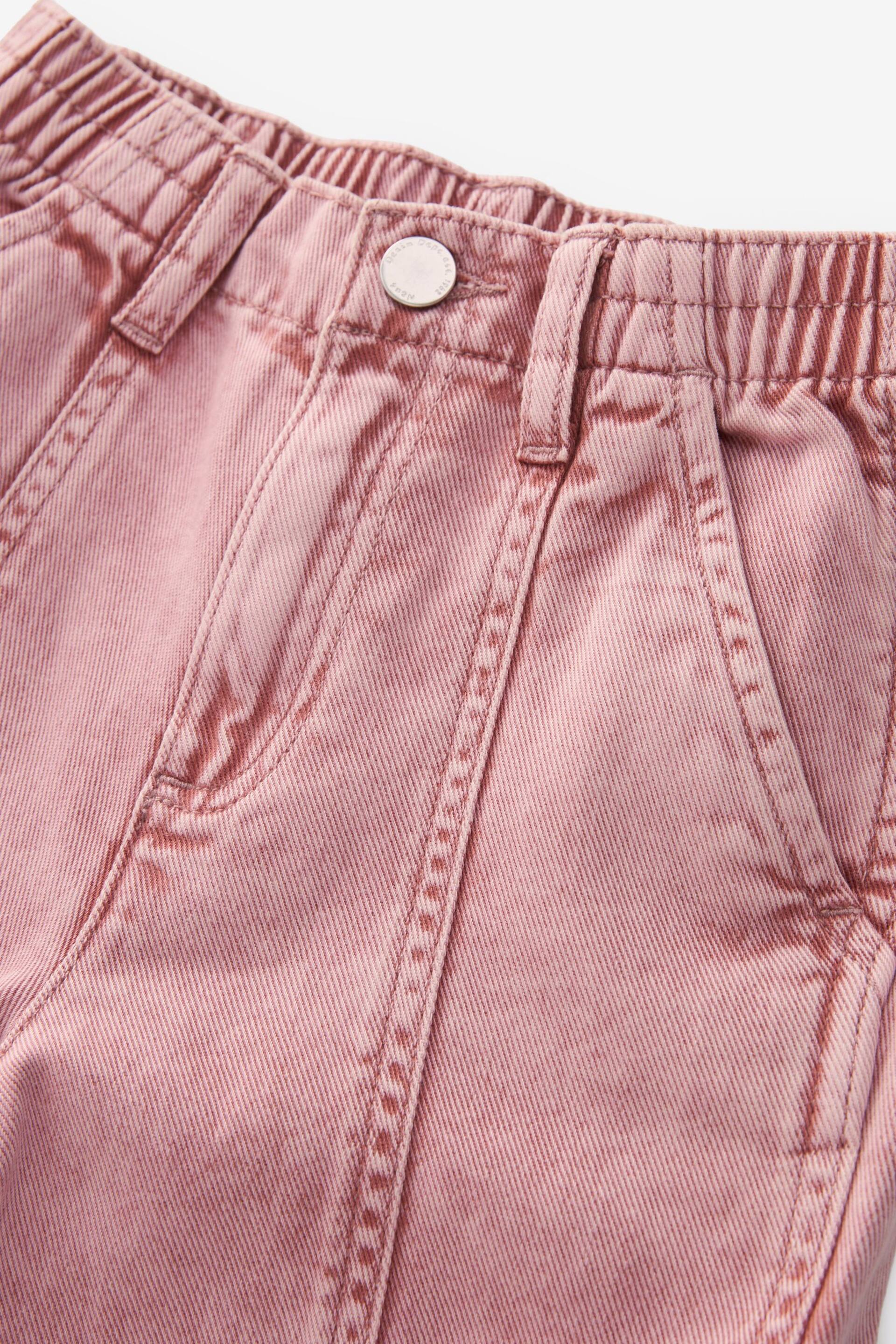 Pink Wide Leg Cargo Jeans (3-16yrs) - Image 3 of 3