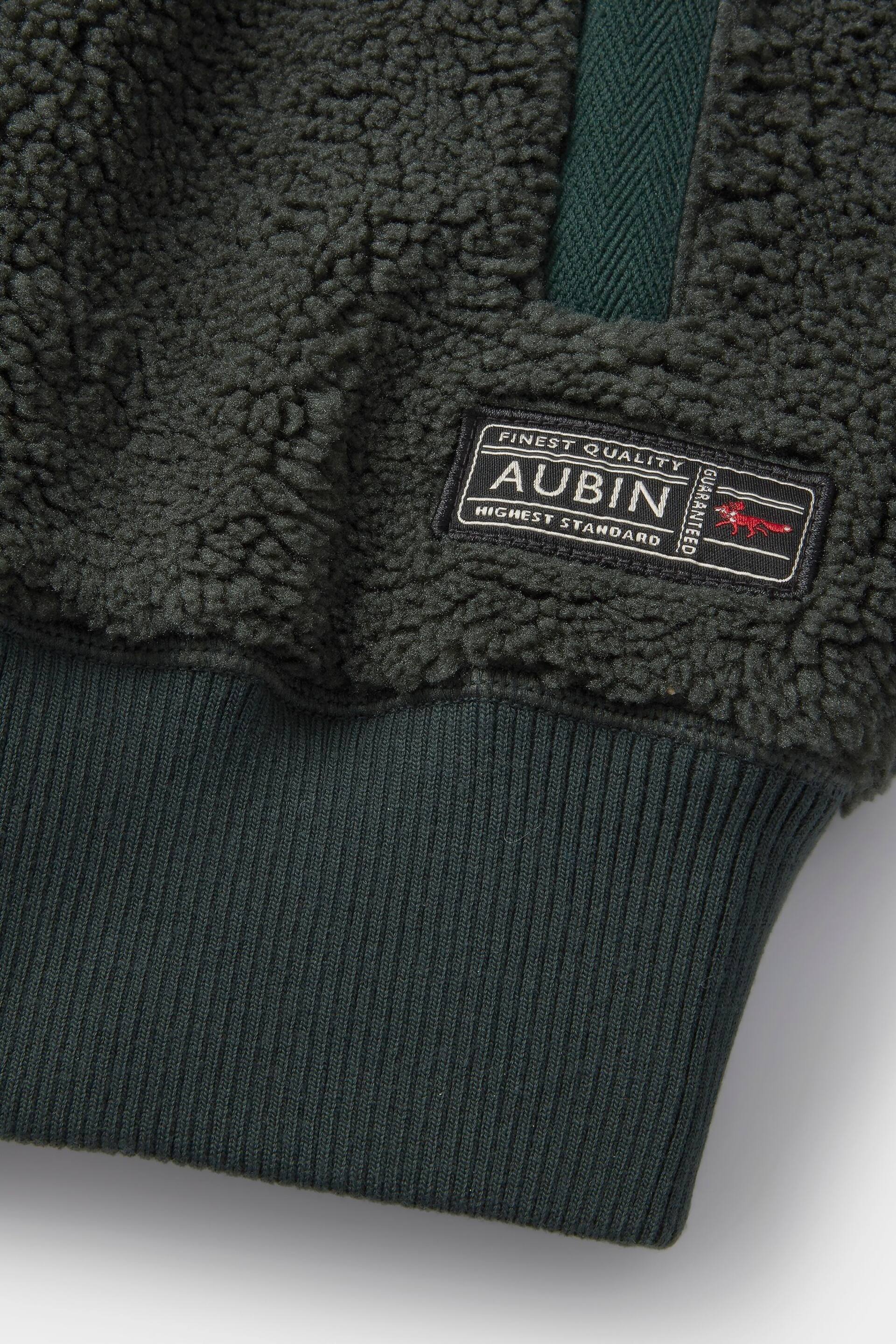 Aubin Green Kewick Borg Zip Through Sweatshirt Fleece - Image 7 of 7