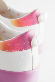 Pink/White Multi Wide Fit (G) Star Lace-Up Trainers - Image 3 of 7