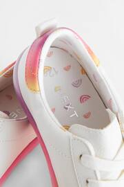 Pink/White Multi Wide Fit (G) Star Lace-Up Trainers - Image 7 of 7