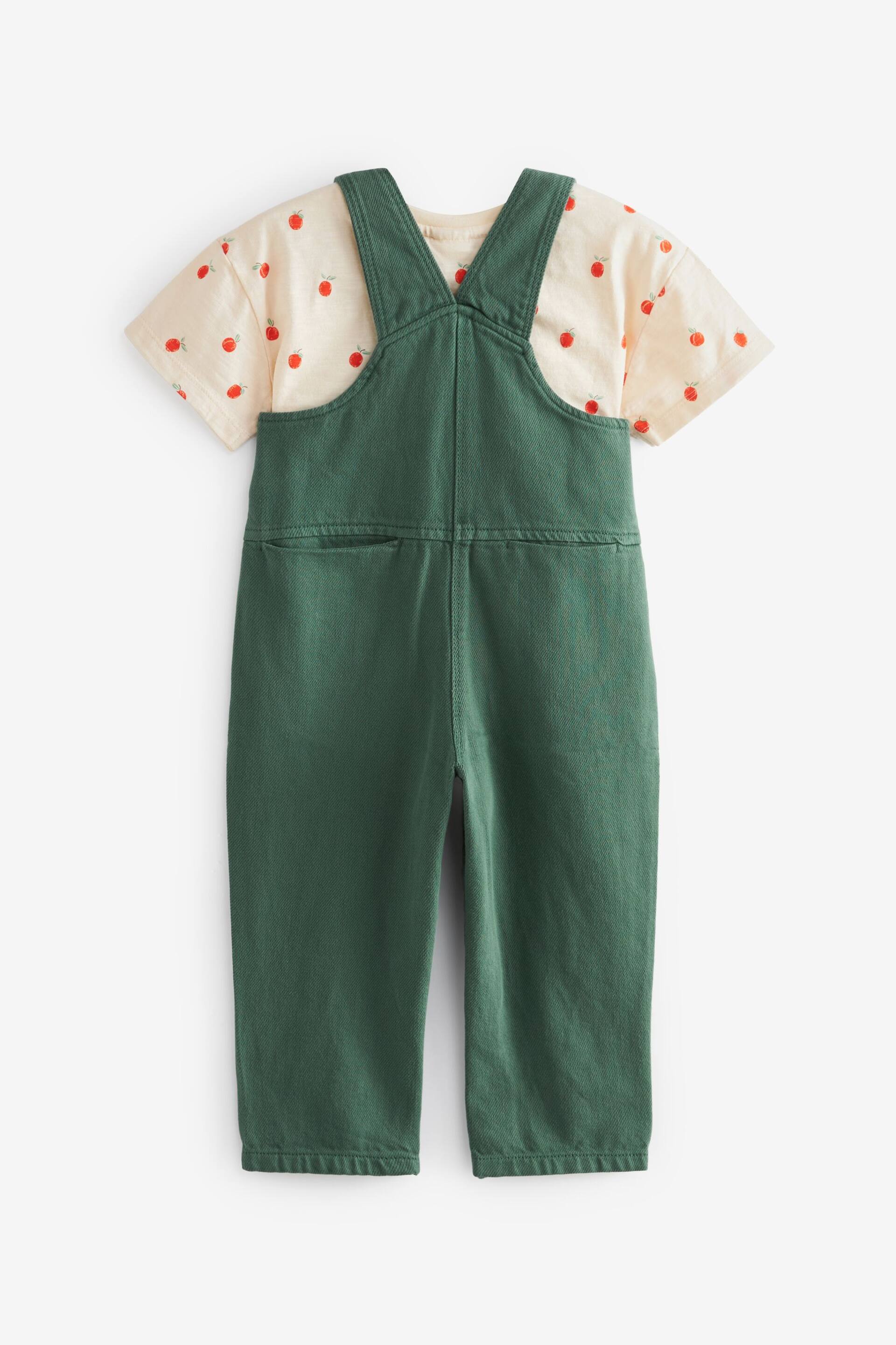 Green Dungarees and T-Shirt Set (3mths-7yrs) - Image 5 of 7