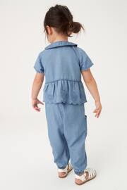 Denim Broderie Shirt and Trousers Set (3mths-7yrs) - Image 3 of 7