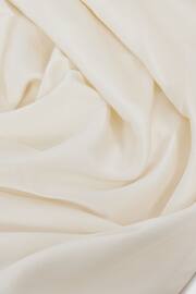 Reiss Cream Fleur Atelier Silk Drape Back Shirt - Image 5 of 5