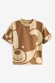 Tan Bear All-Over Print Short Sleeve T-Shirt (3mths-7yrs) - Image 3 of 5