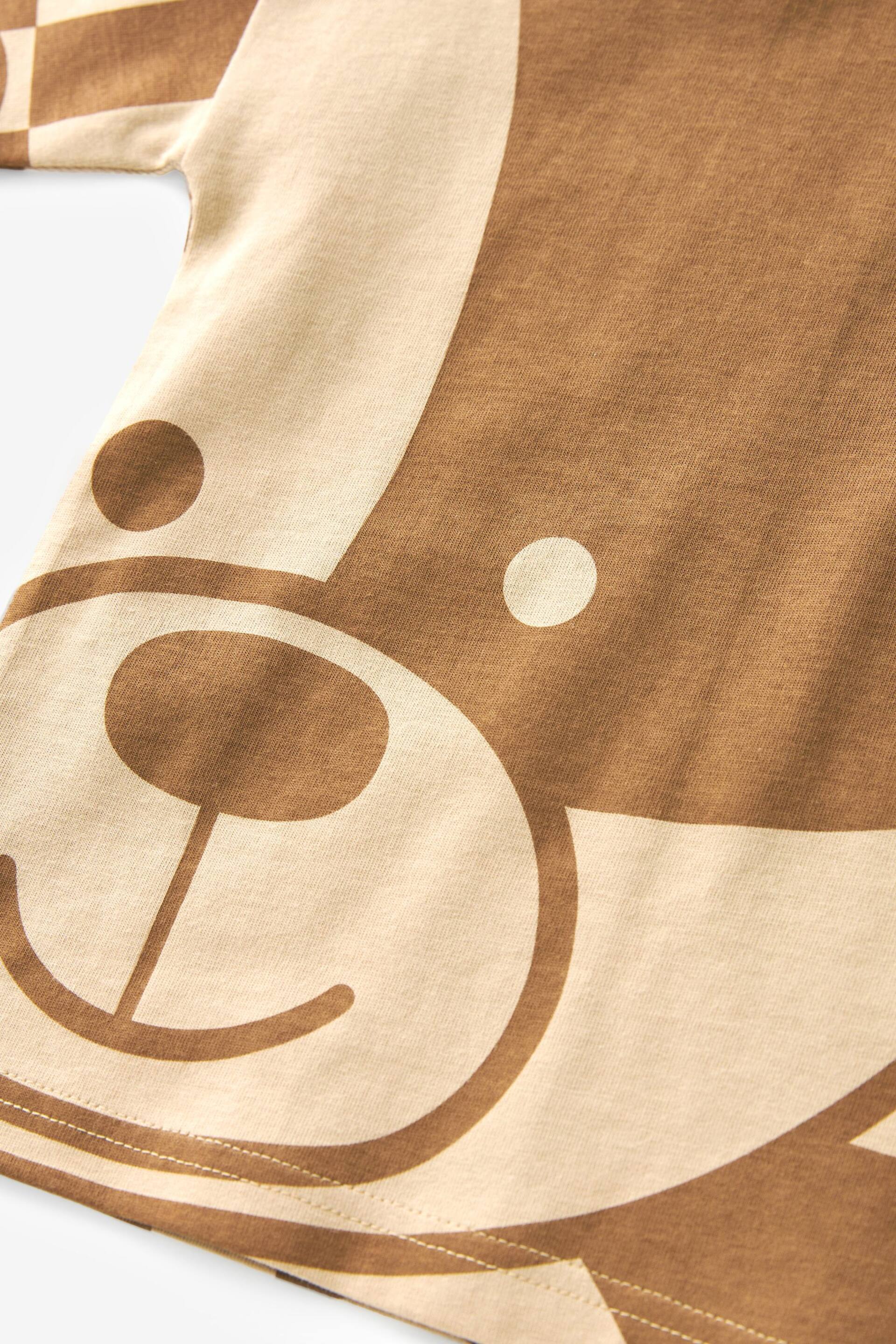 Tan Bear All-Over Print Short Sleeve T-Shirt (3mths-7yrs) - Image 5 of 5
